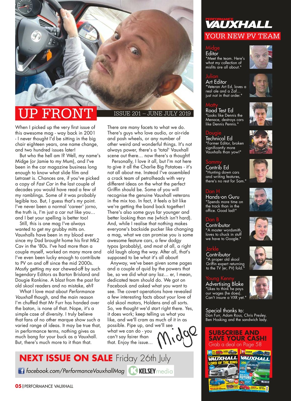 Performance Vauxhall Preview Pages