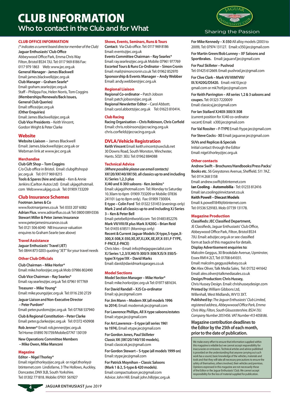 Jaguar Enthusiast Preview Pages