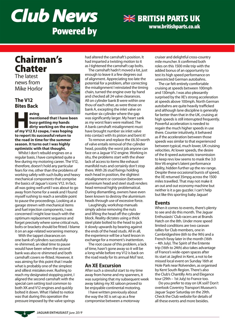 Jaguar Enthusiast Preview Pages