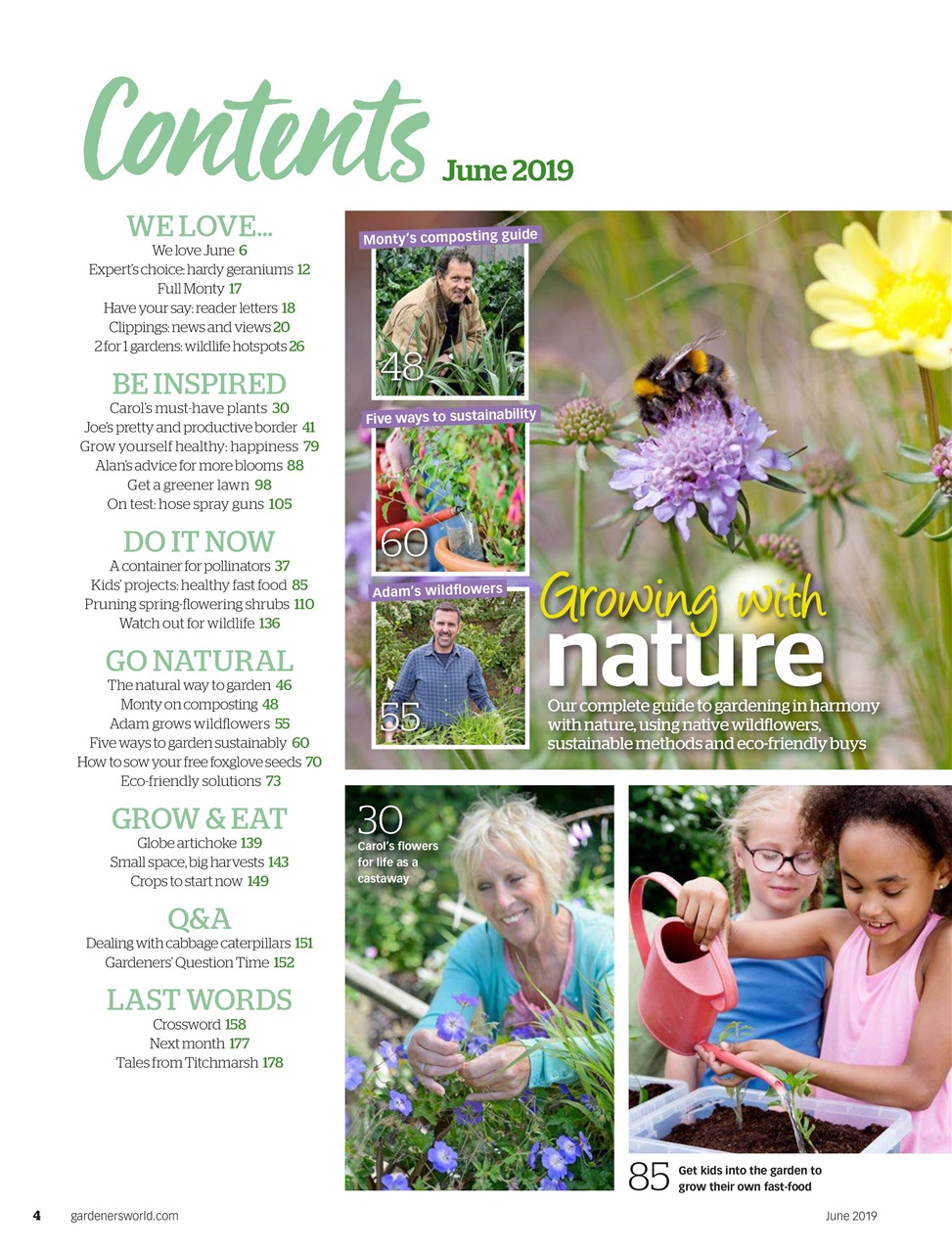 BBC Gardeners’ World Magazine Preview Pages