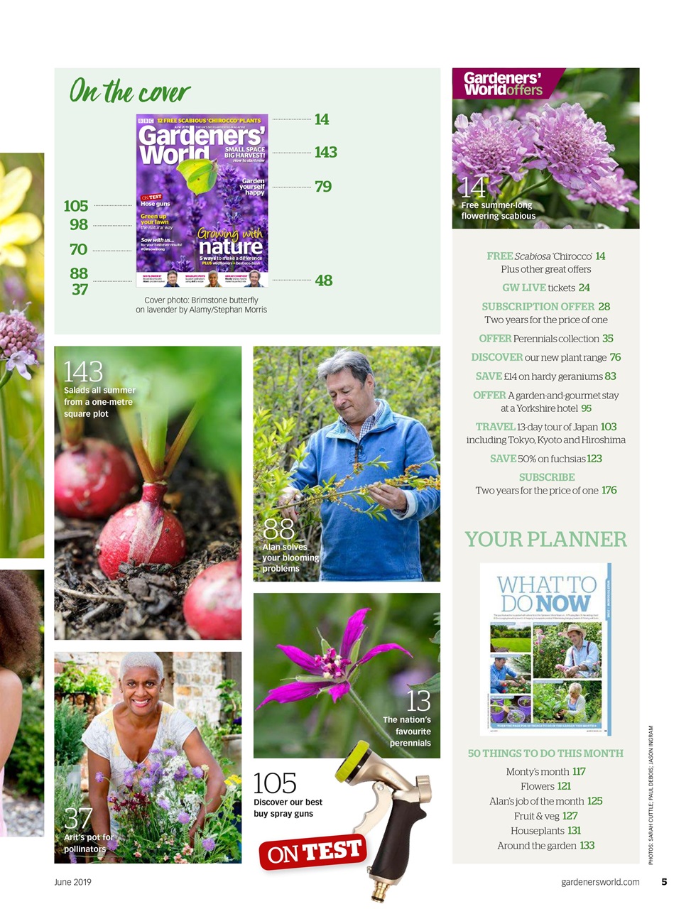 BBC Gardeners’ World Magazine Preview Pages