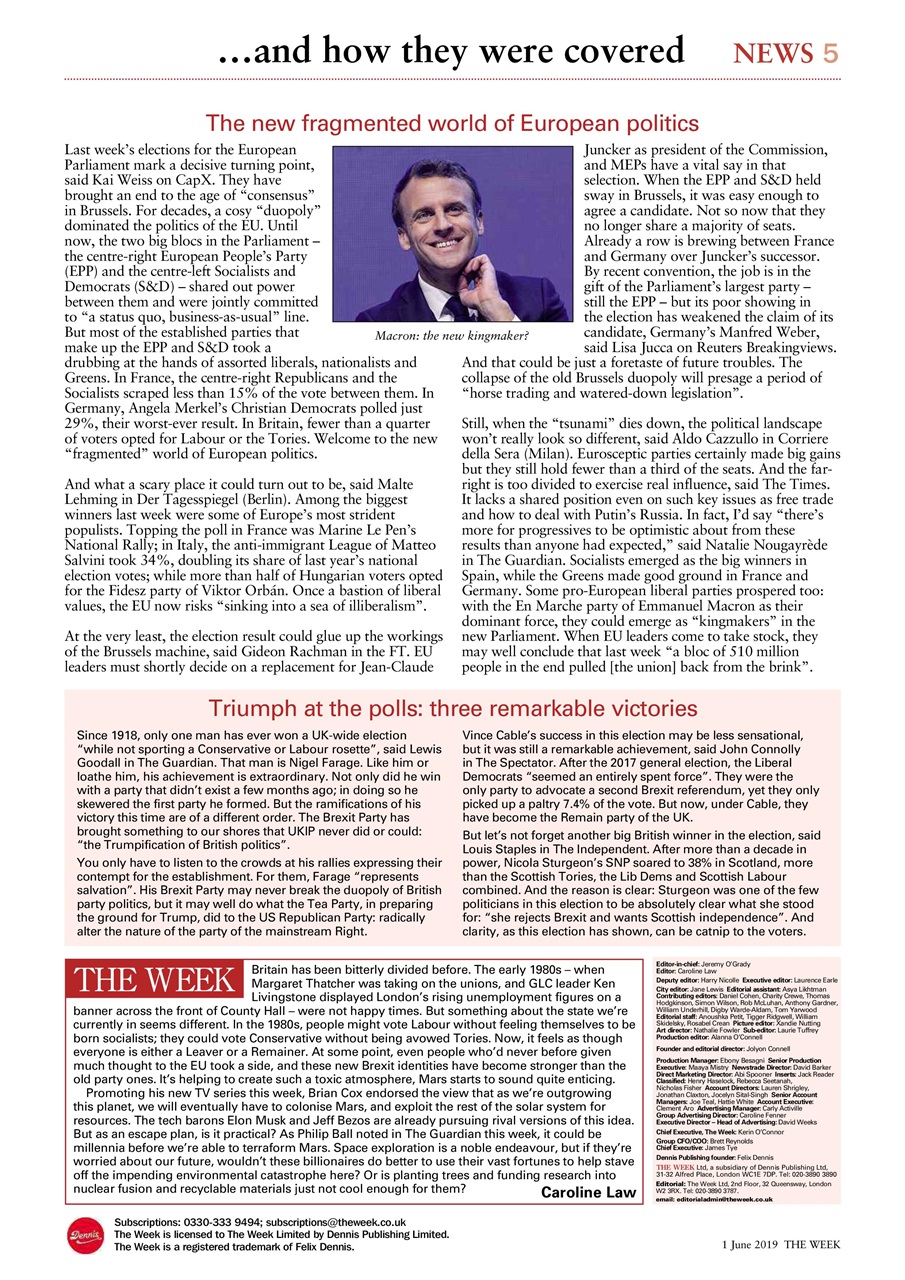 The Week Preview Pages