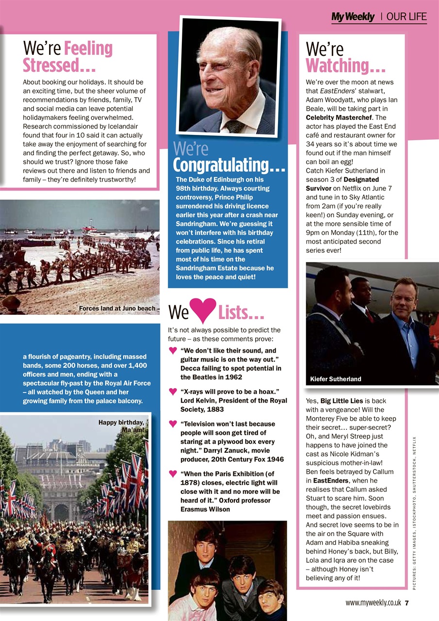 My Weekly Preview Pages