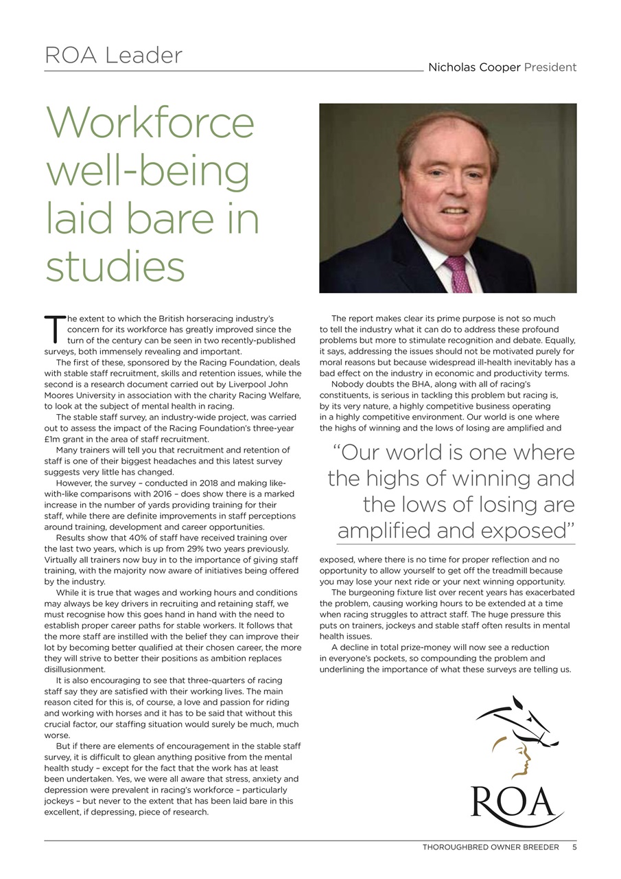 The Owner Breeder Preview Pages