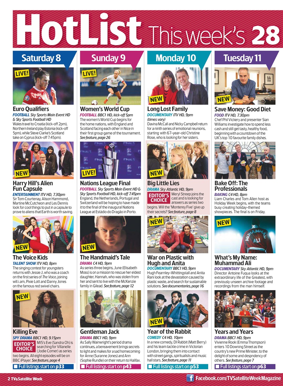 TV & Satellite Week Preview Pages