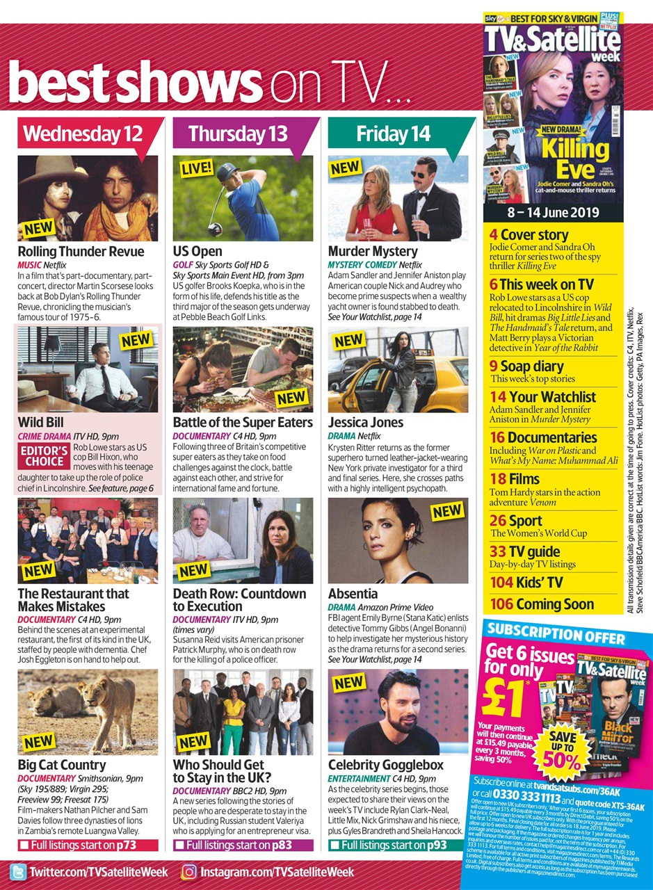 TV & Satellite Week Preview Pages