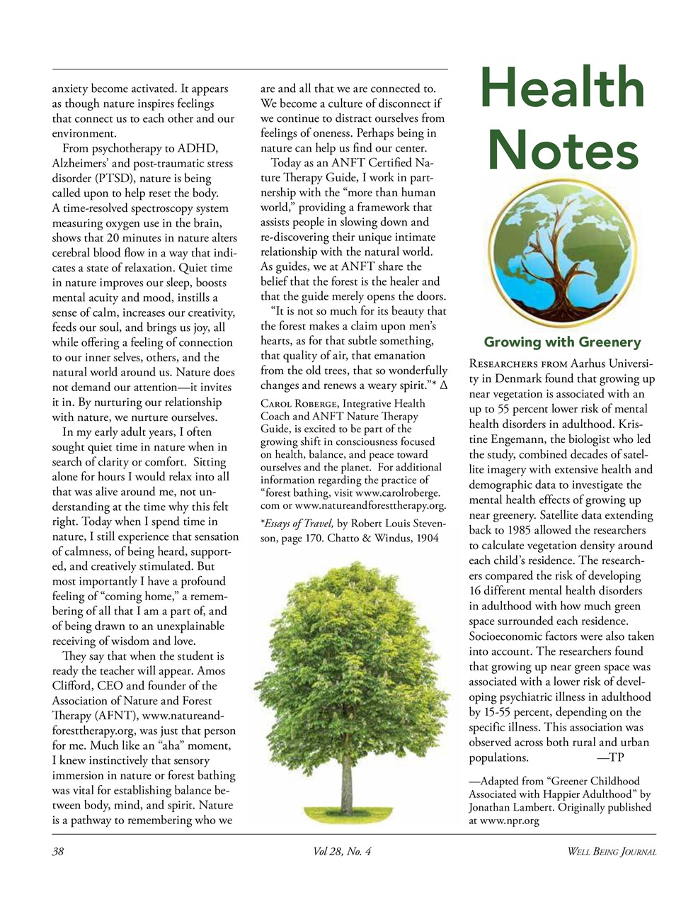 Well Being Journal Preview Pages