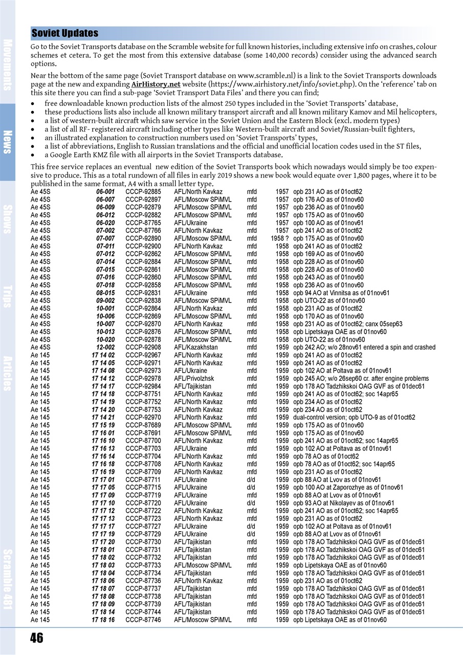 Scramble Magazine Preview Pages