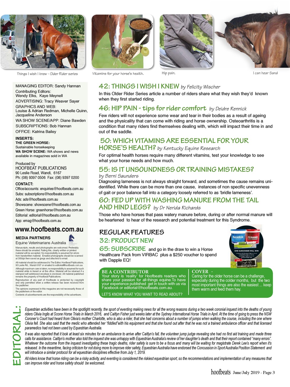 Hoofbeats Preview Pages