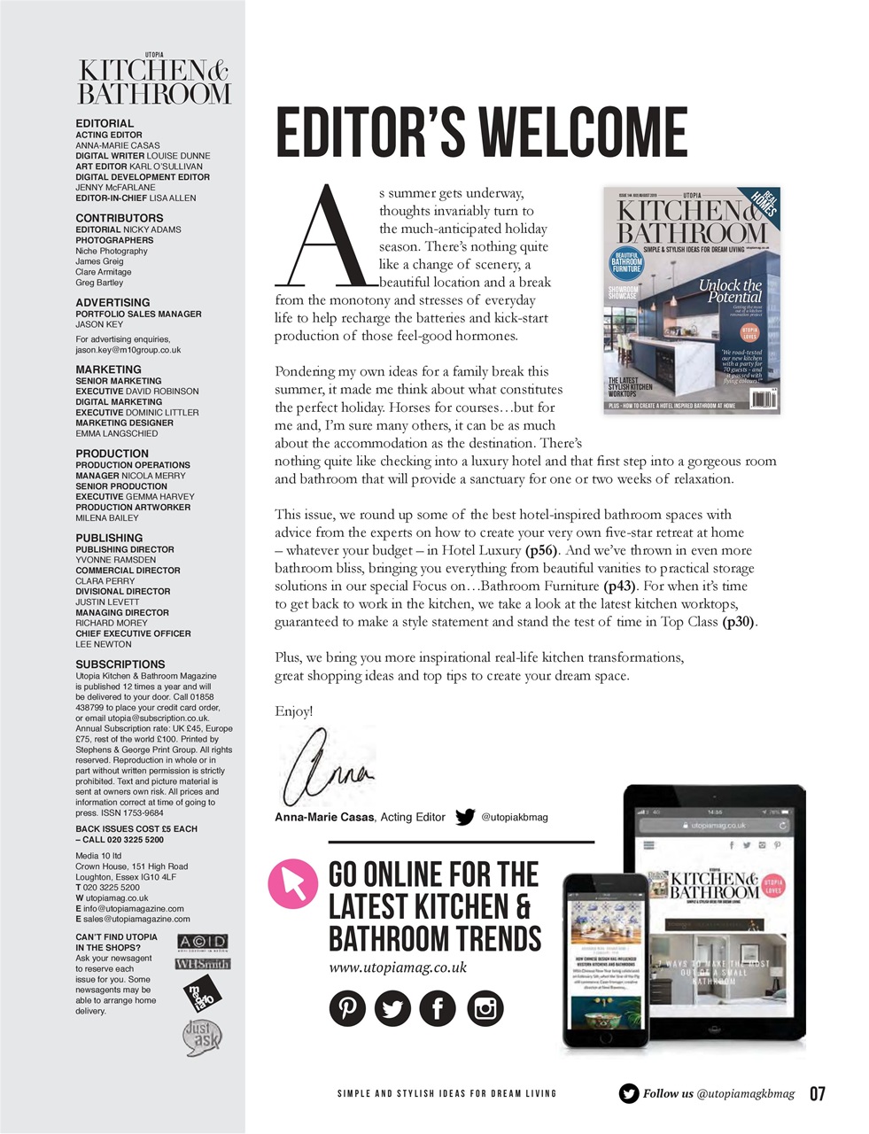 Utopia Kitchen & Bathroom Preview Pages