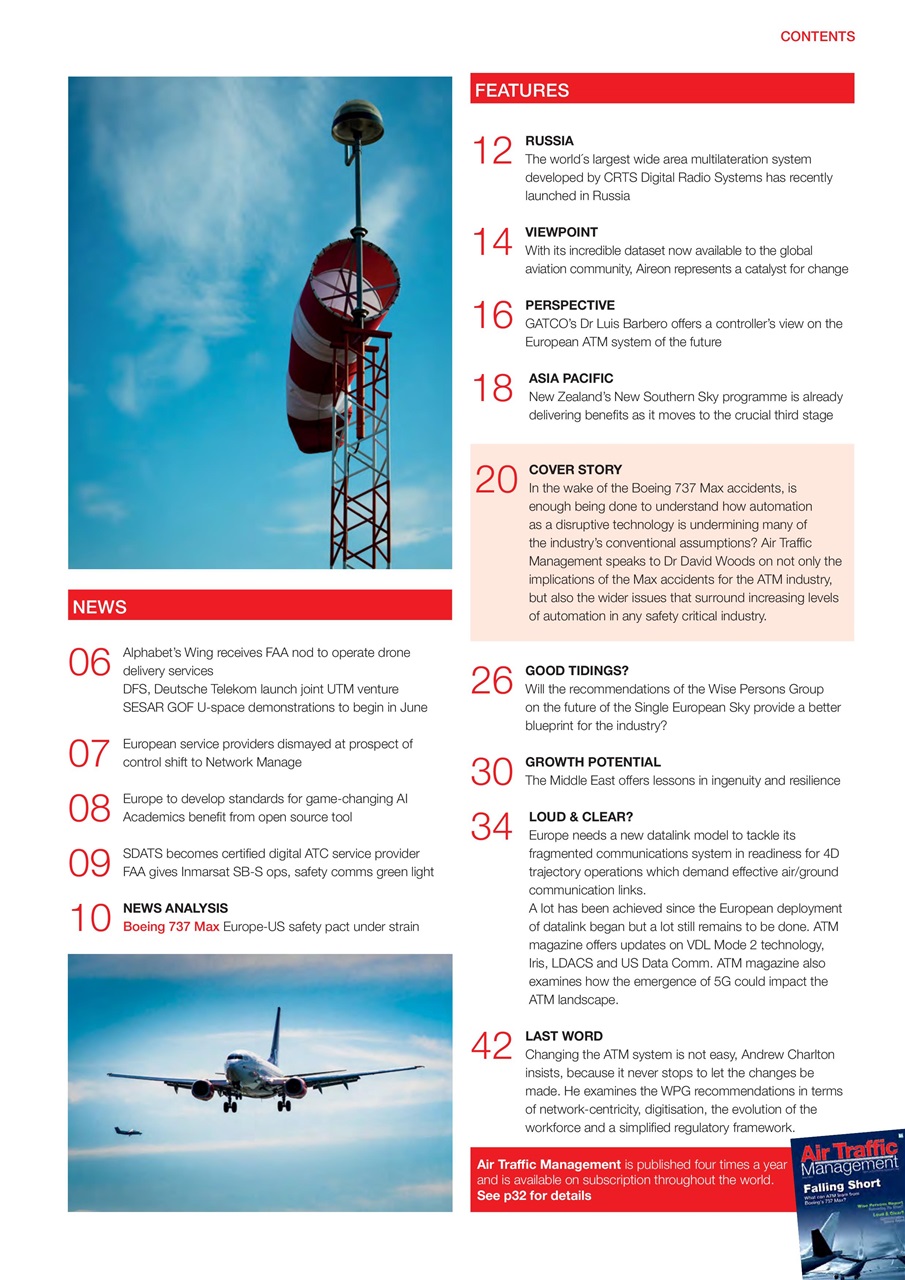 Air Traffic Management Preview Pages