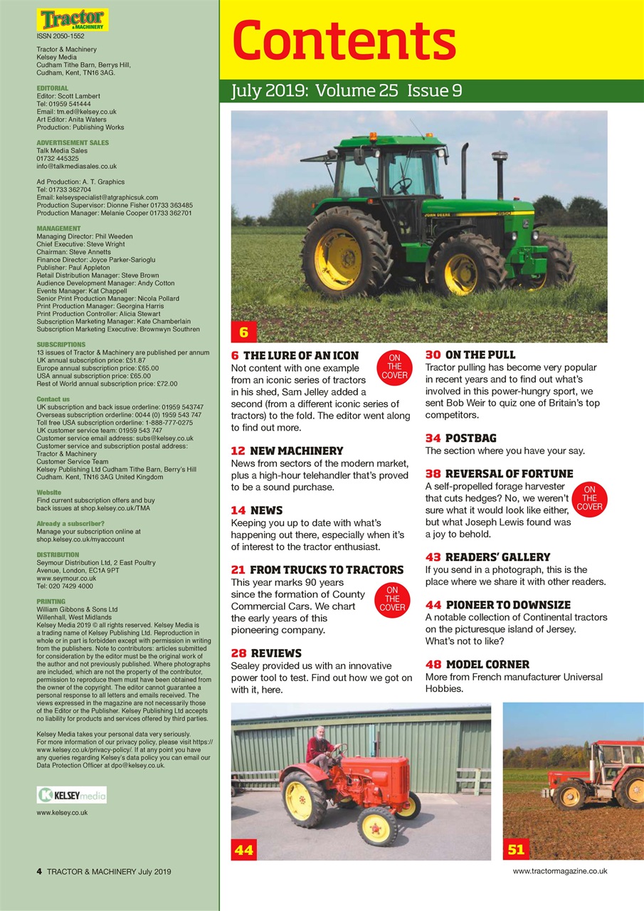 Tractor & Machinery Preview Pages