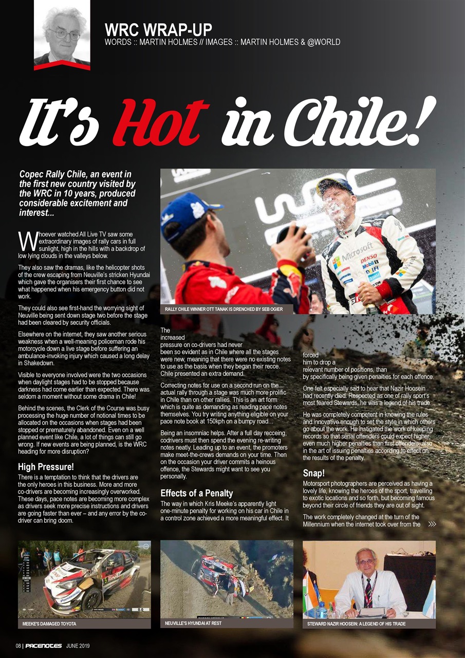 Pacenotes Rally magazine Preview Pages