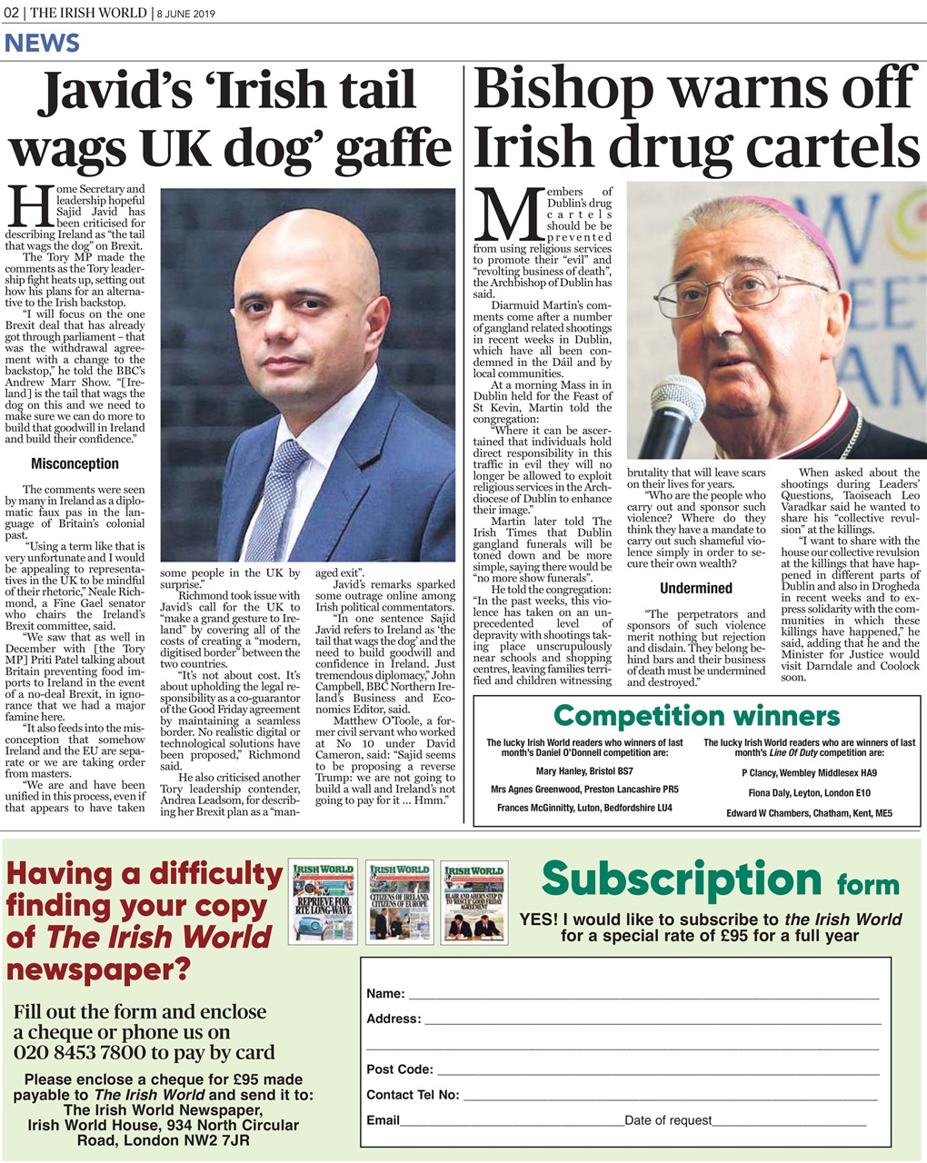 Irish World Preview Pages