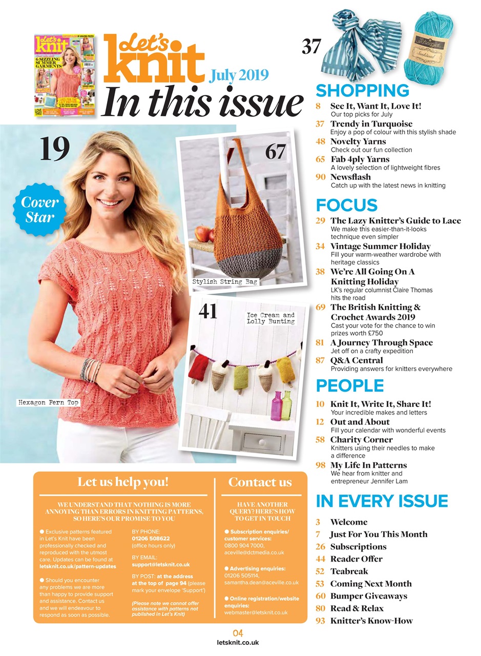 Let's Knit Preview Pages