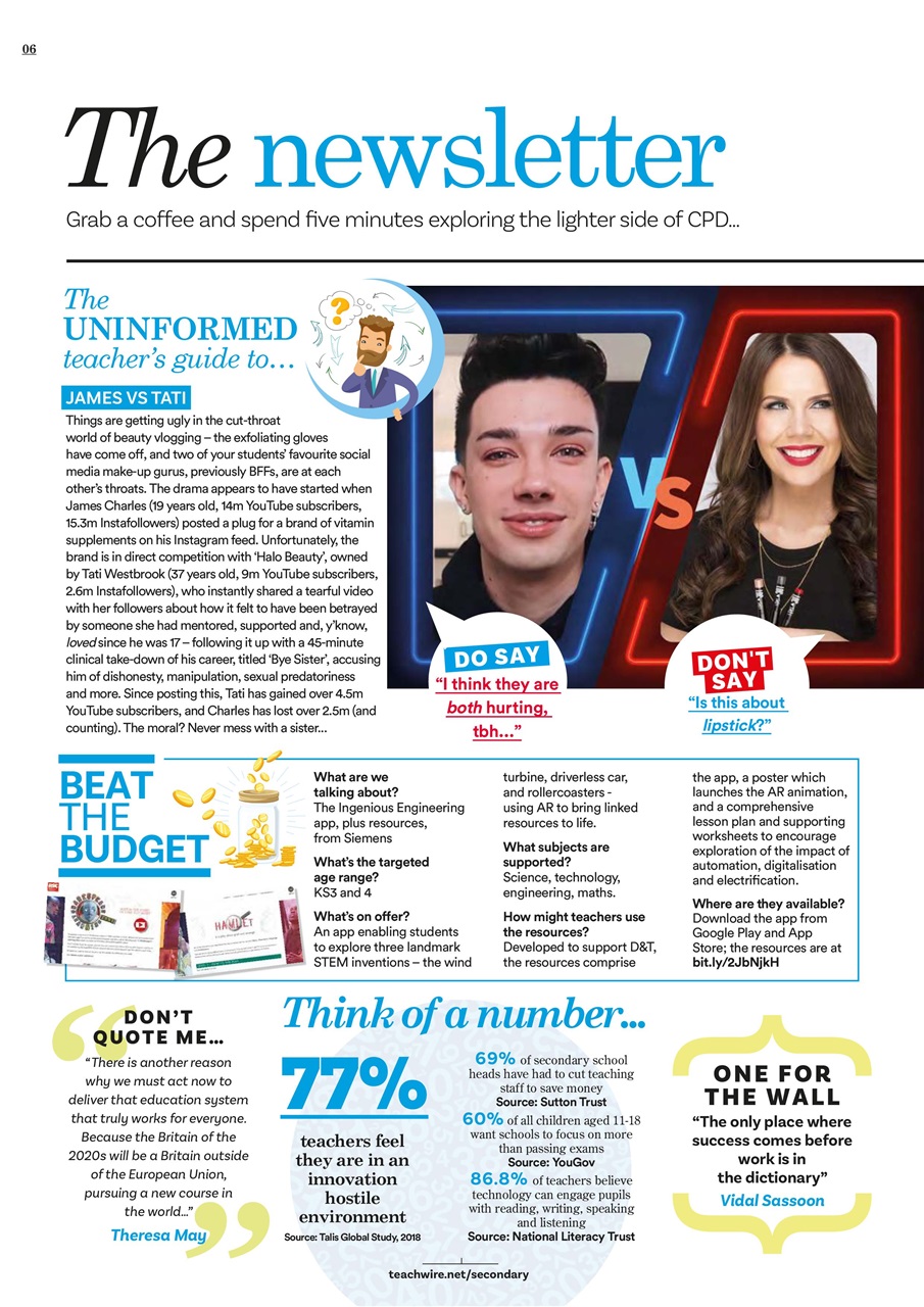 Teach Secondary Preview Pages