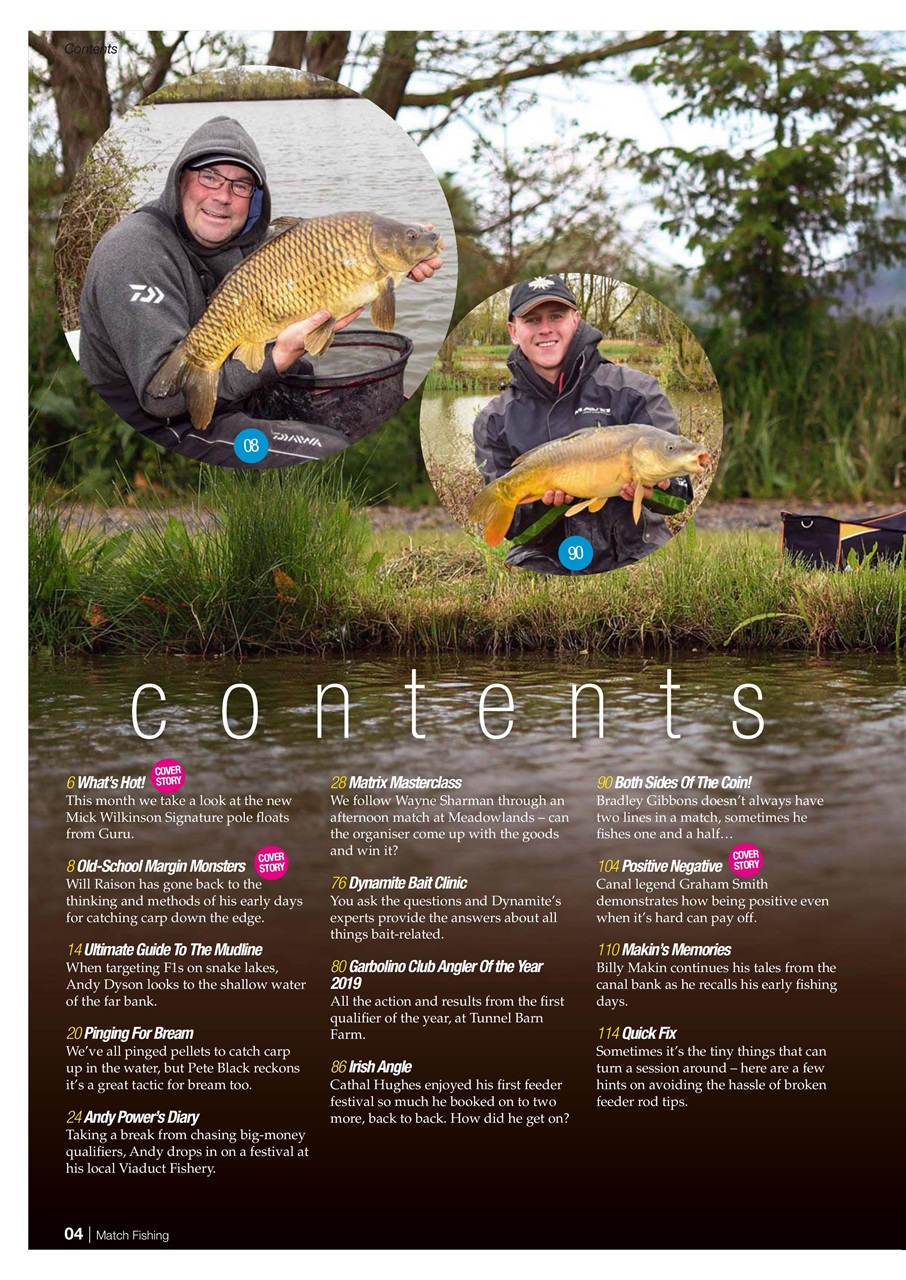 Match Fishing Preview Pages