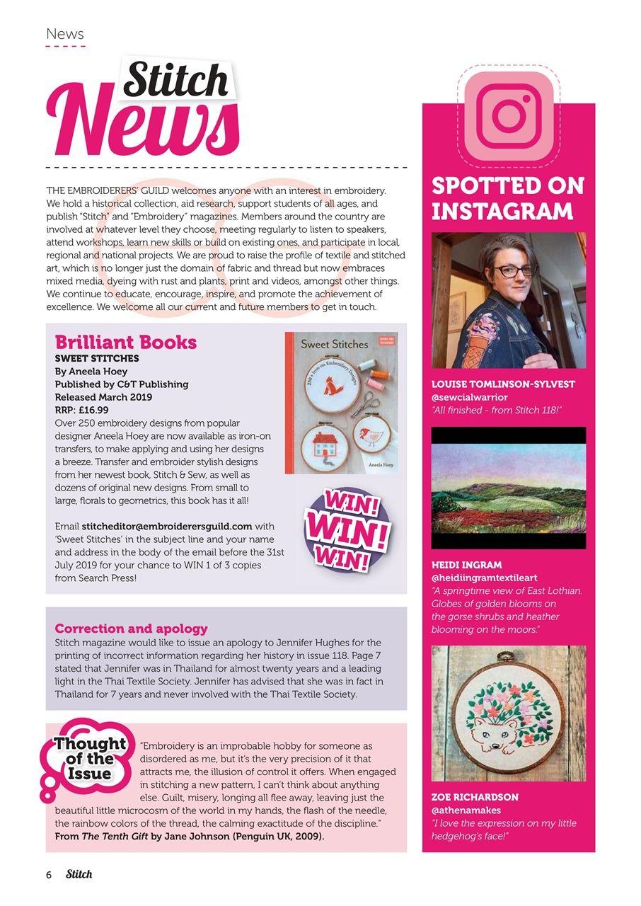 Stitch magazine Preview Pages