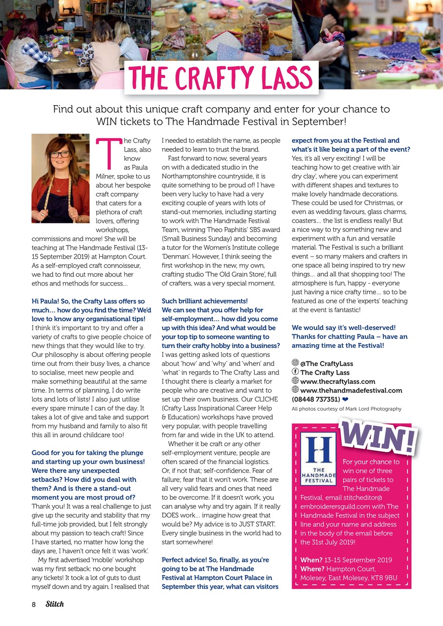 Stitch magazine Preview Pages