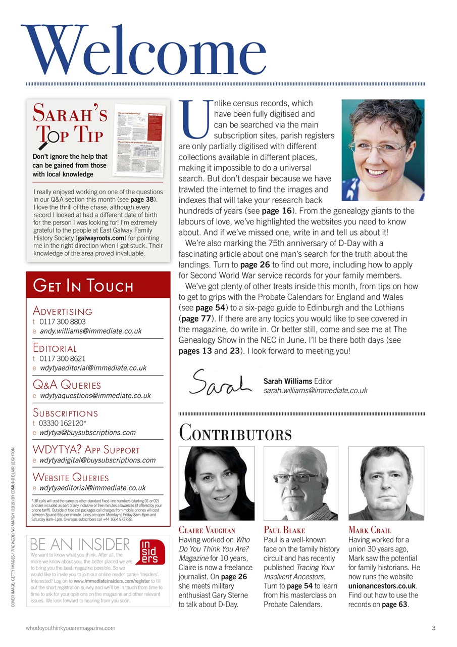 Who Do You Think You Are? Preview Pages