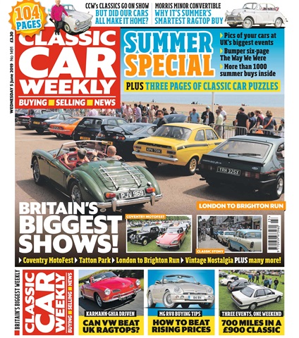 Classic Car Weekly issue 5th June 2019