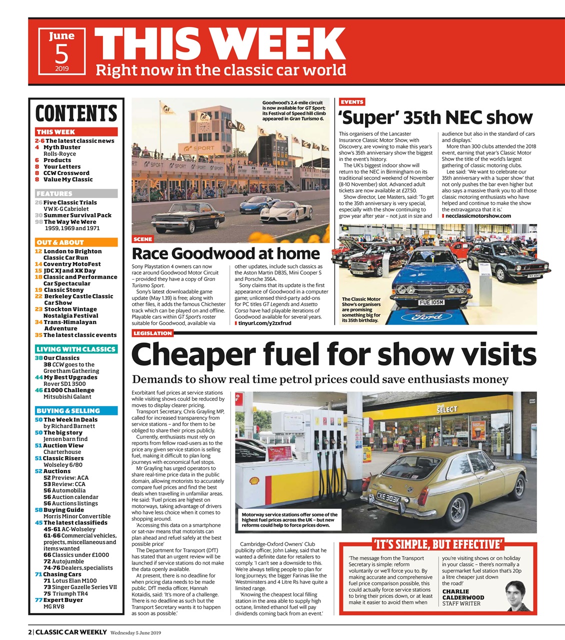 Classic Car Weekly Preview Pages