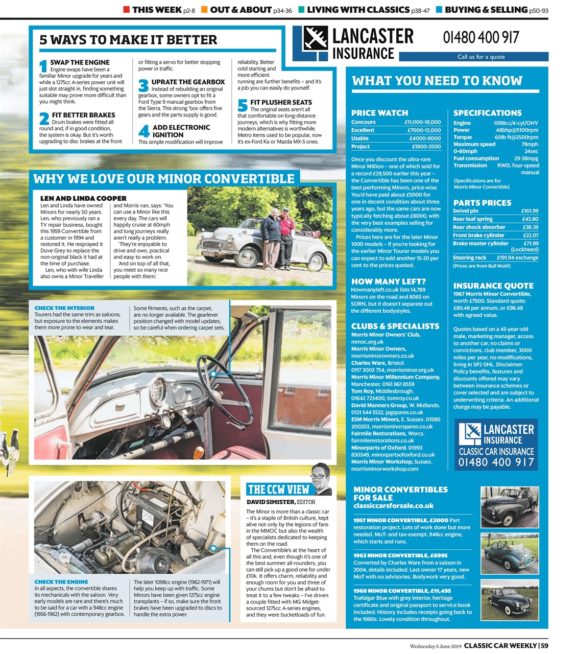 Classic Car Weekly Preview Pages