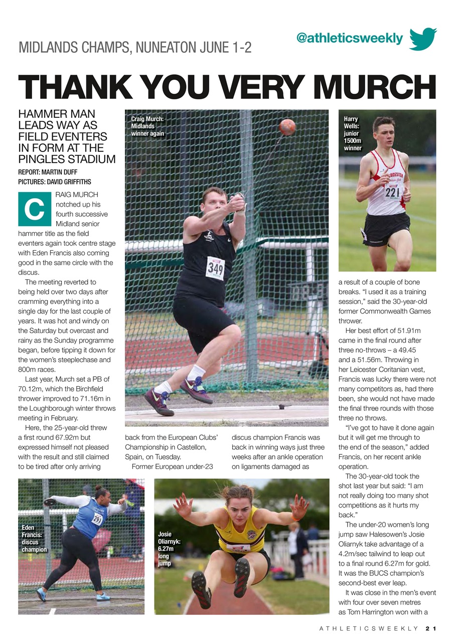 AW – Athletics Weekly Magazine Preview Pages