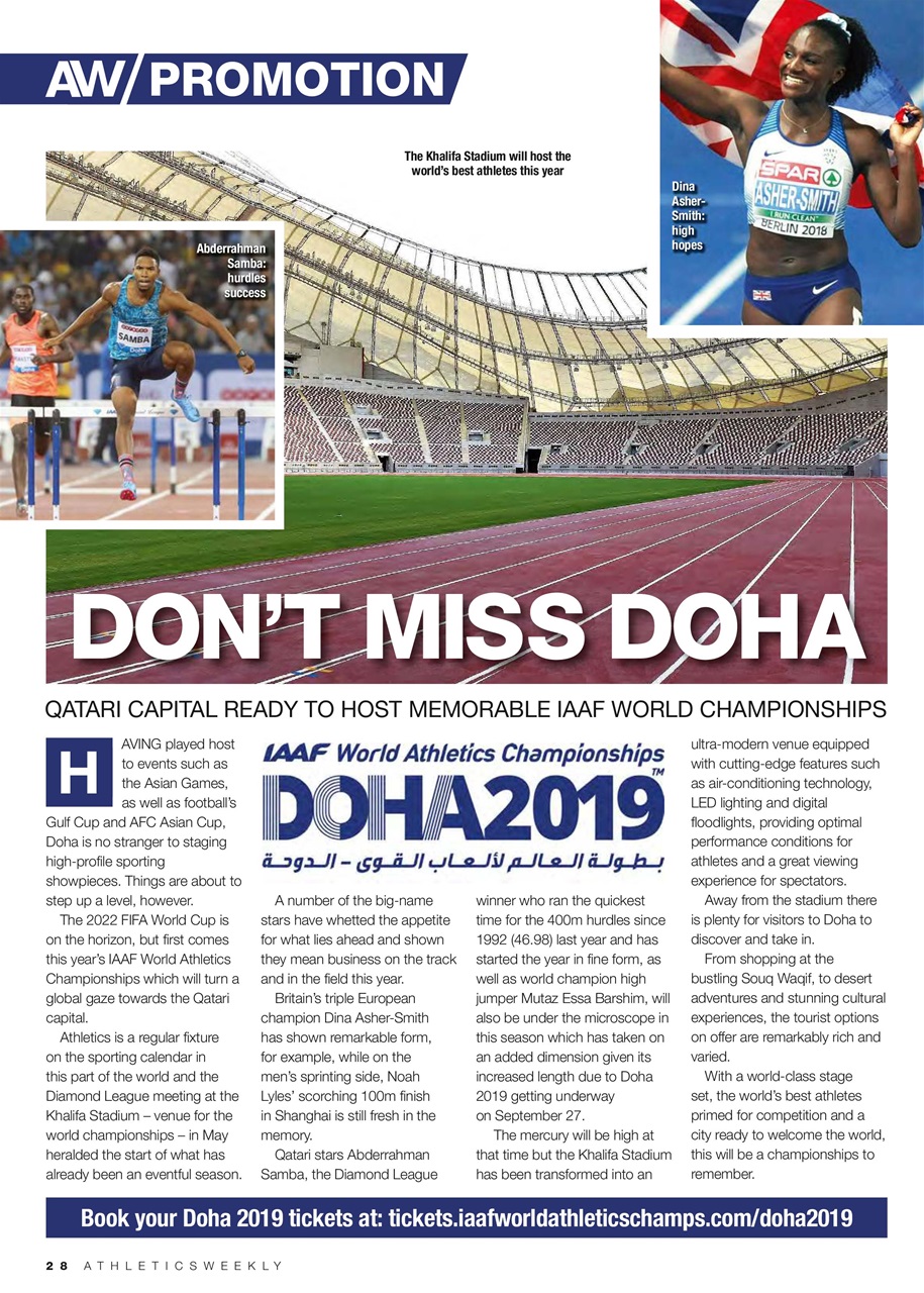 AW – Athletics Weekly Magazine Preview Pages