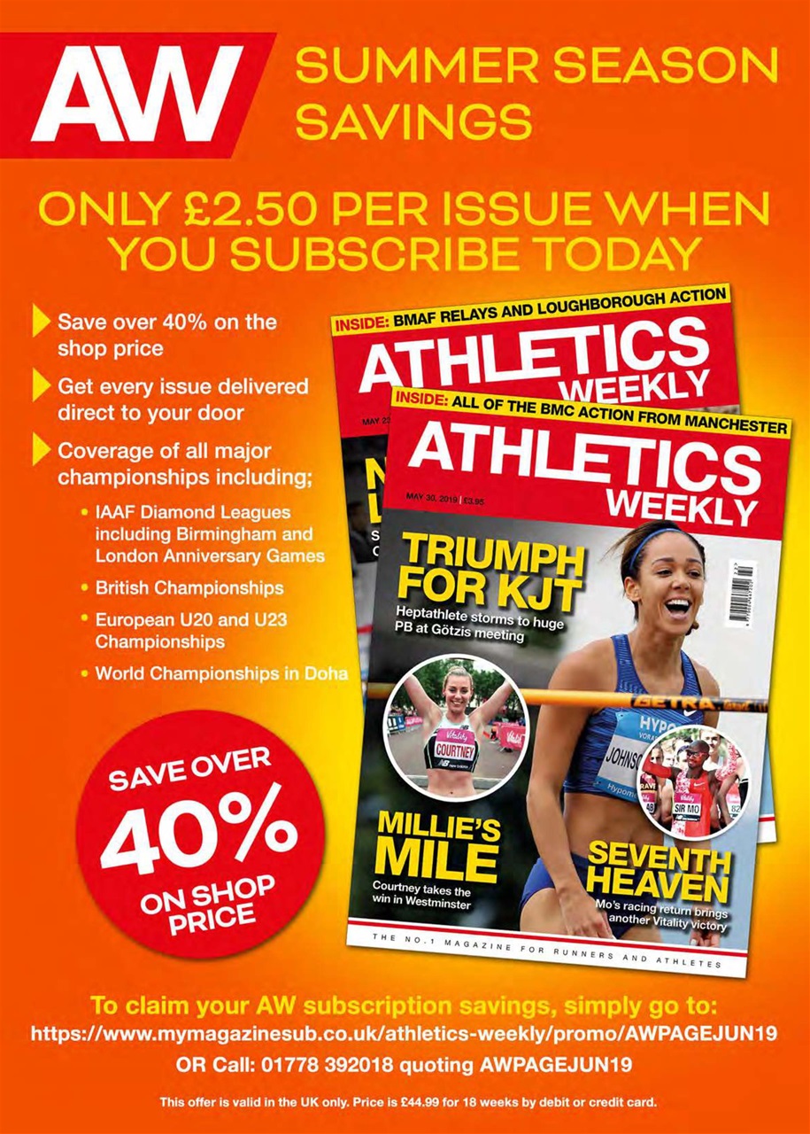 AW – Athletics Weekly Magazine Preview Pages