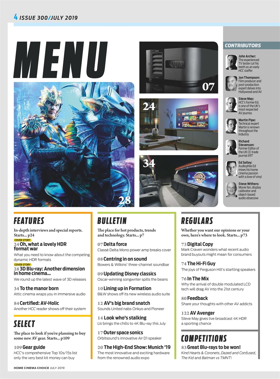 Home Cinema Choice Preview Pages
