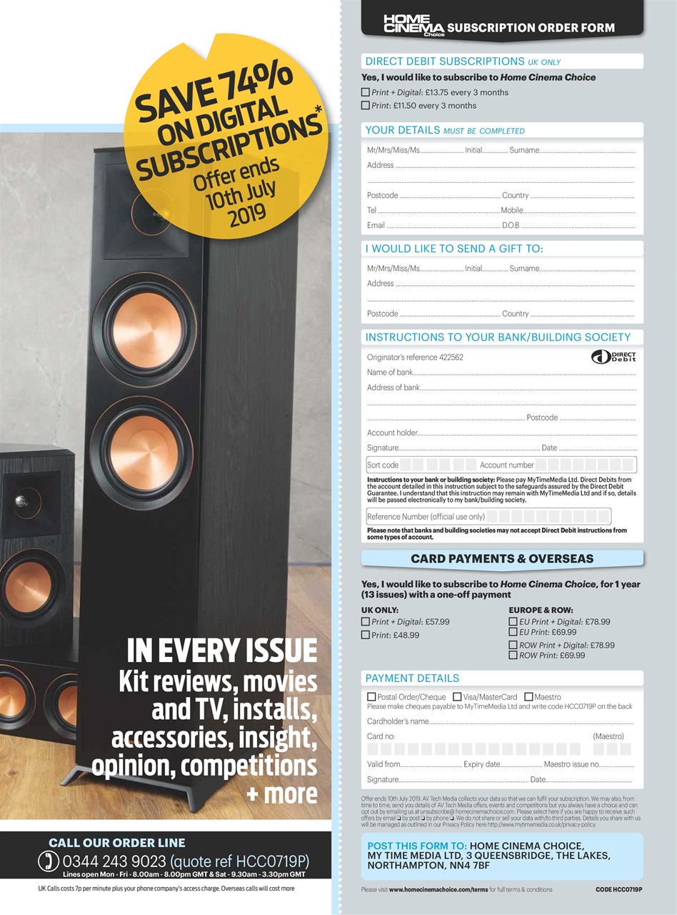 Home Cinema Choice Preview Pages