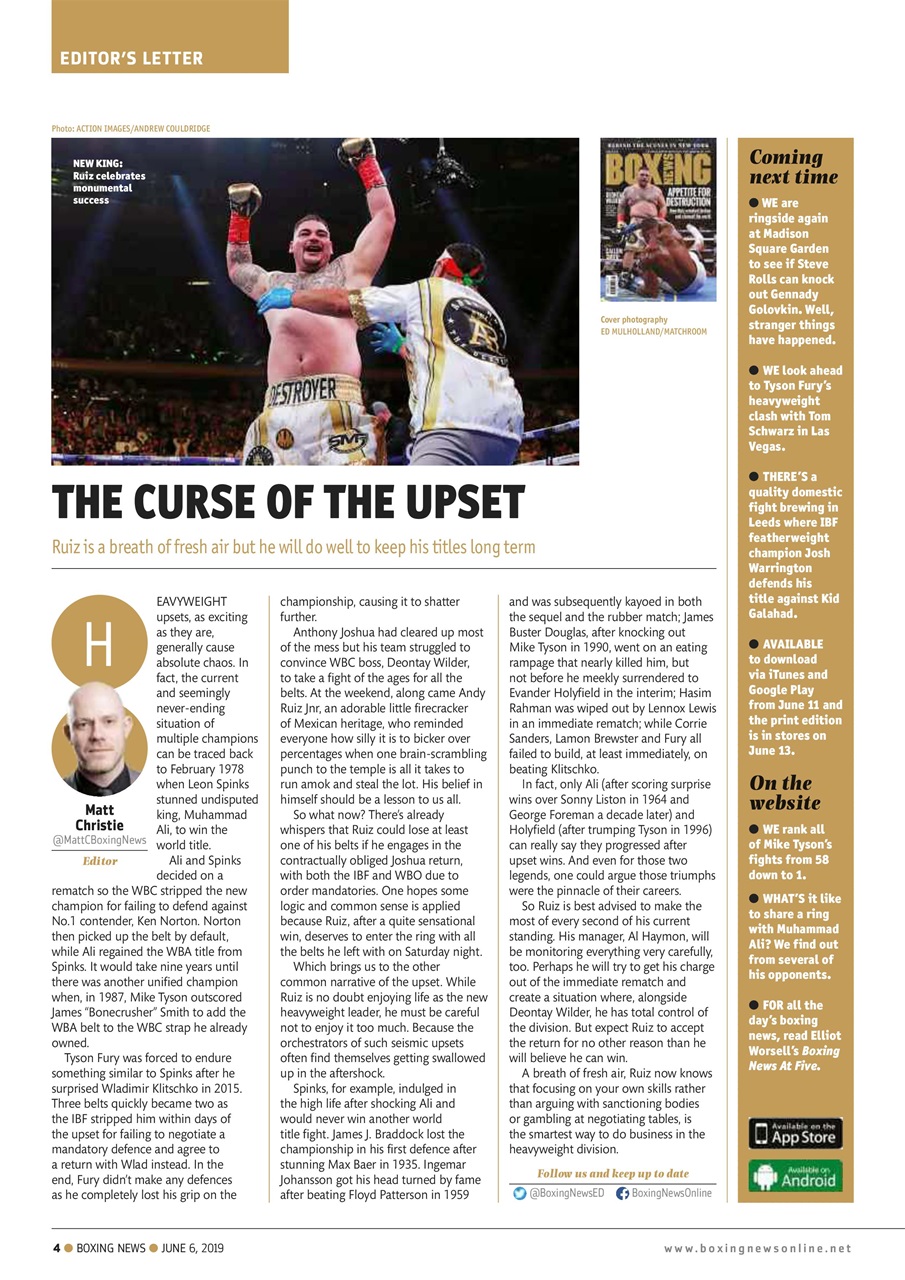 Boxing News Preview Pages