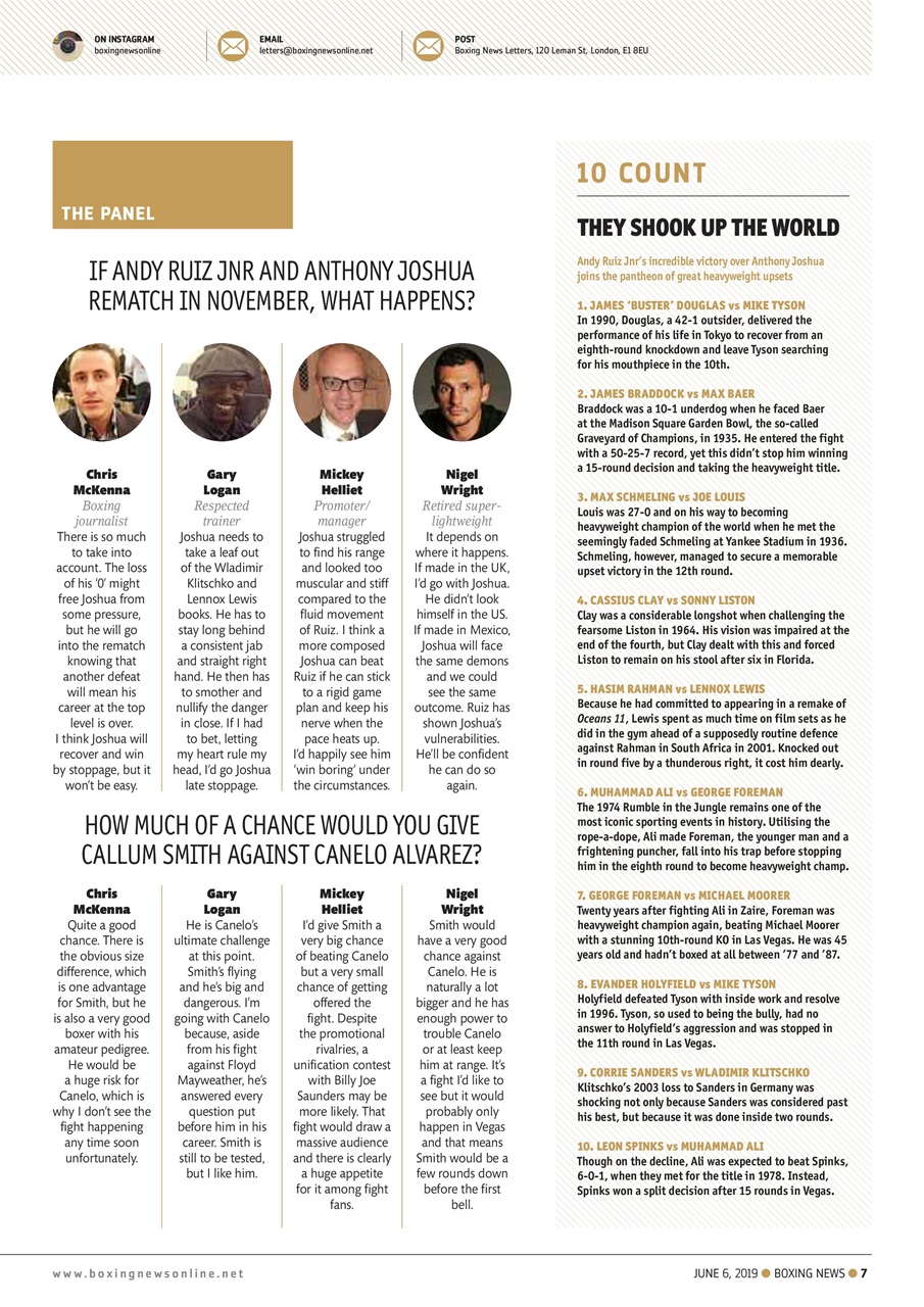 Boxing News Preview Pages