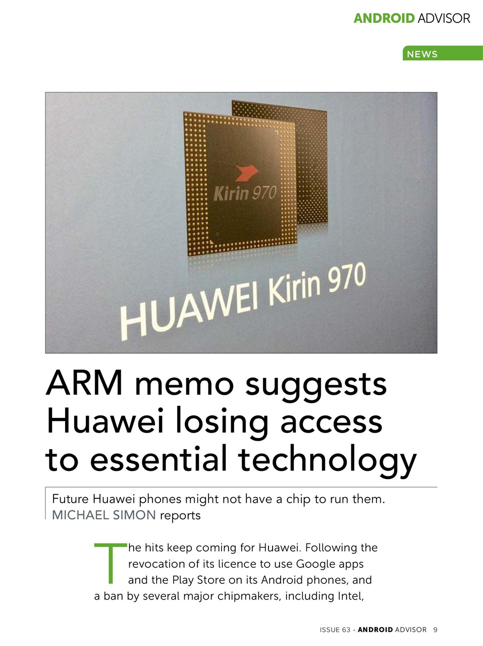 Android Advisor Preview Pages
