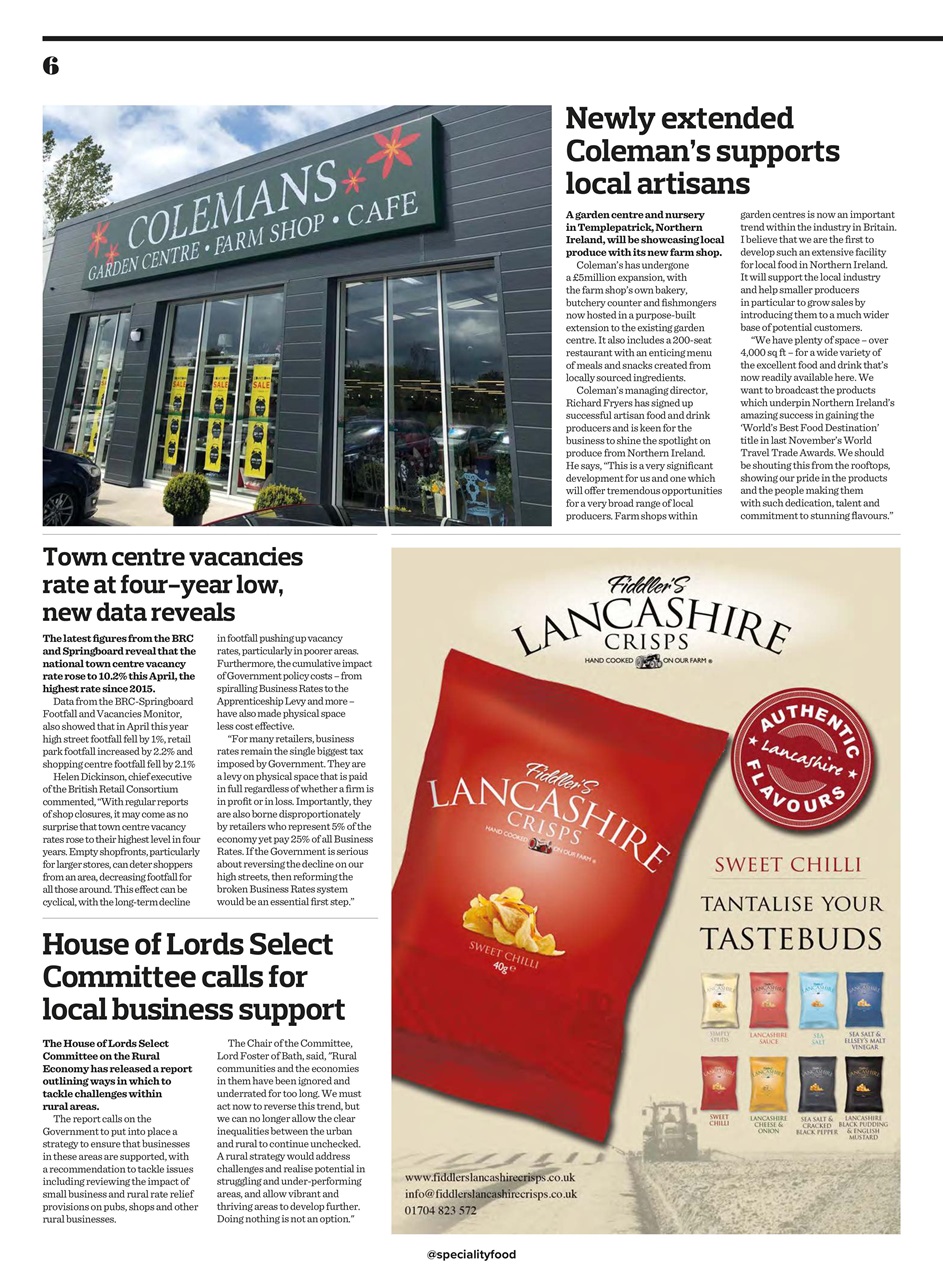 Speciality Food Preview Pages