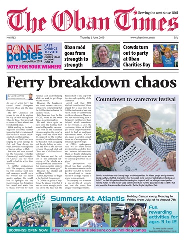 The Oban Times & Lochaber Times issue 6th June 2019
