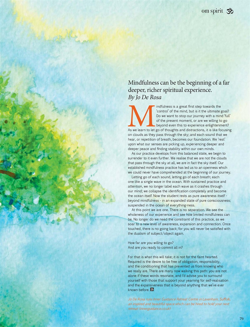 OM Yoga Magazine Preview Pages