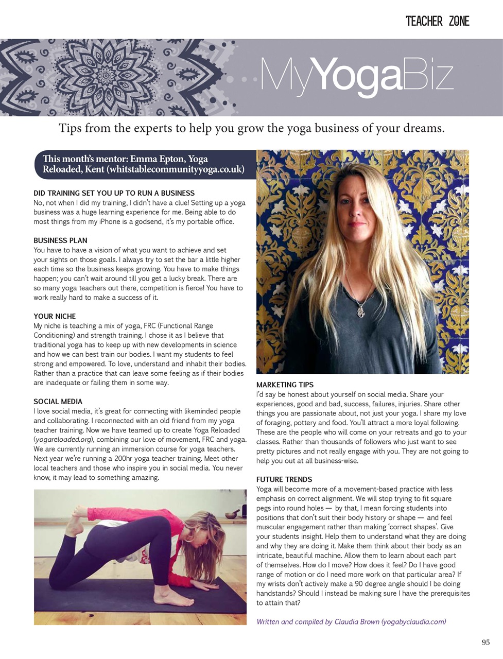 OM Yoga Magazine Preview Pages