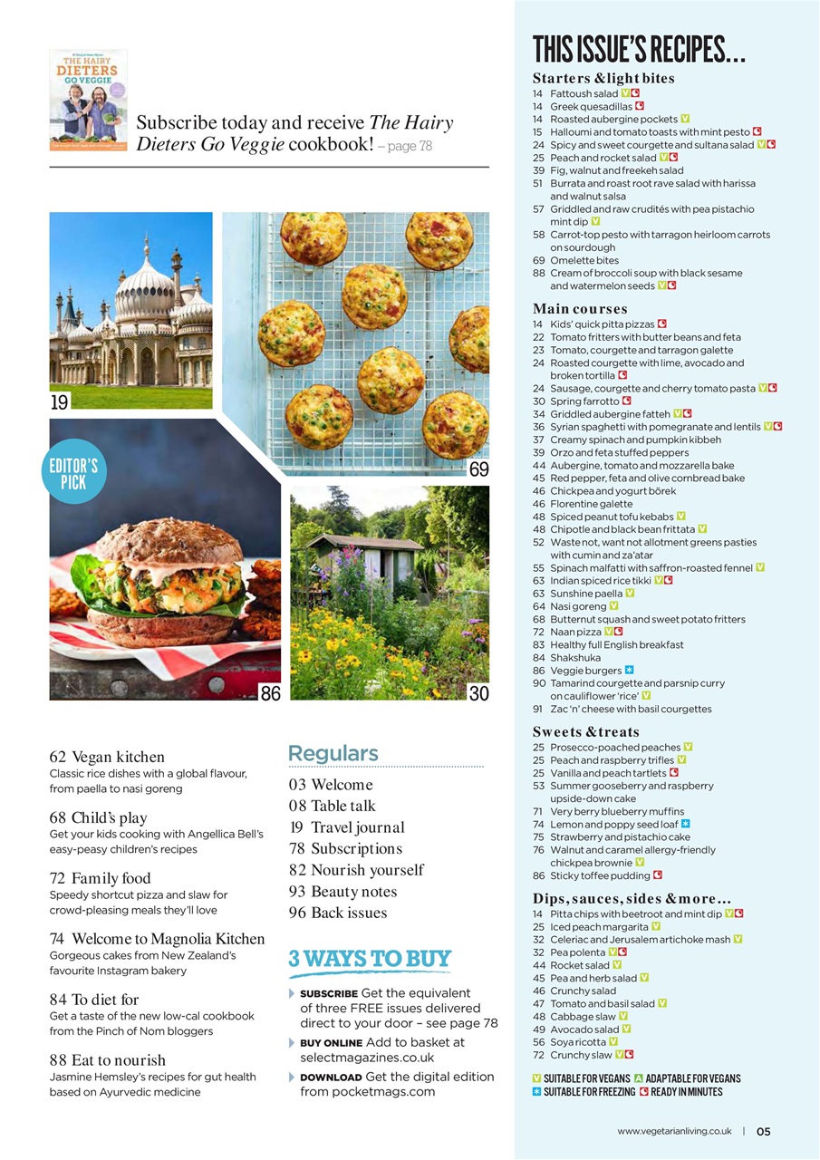 Vegetarian Living Preview Pages