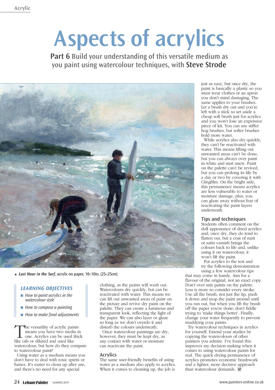 Leisure Painter & The Artist Preview Pages