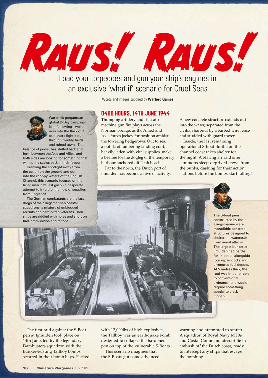 Miniature Wargames Preview Pages