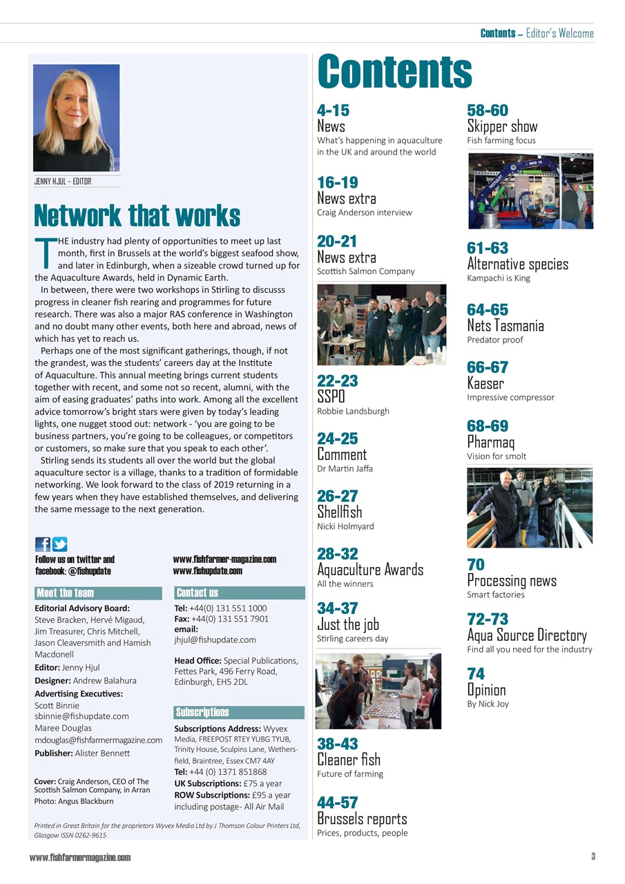 Fish Farmer Magazine Preview Pages