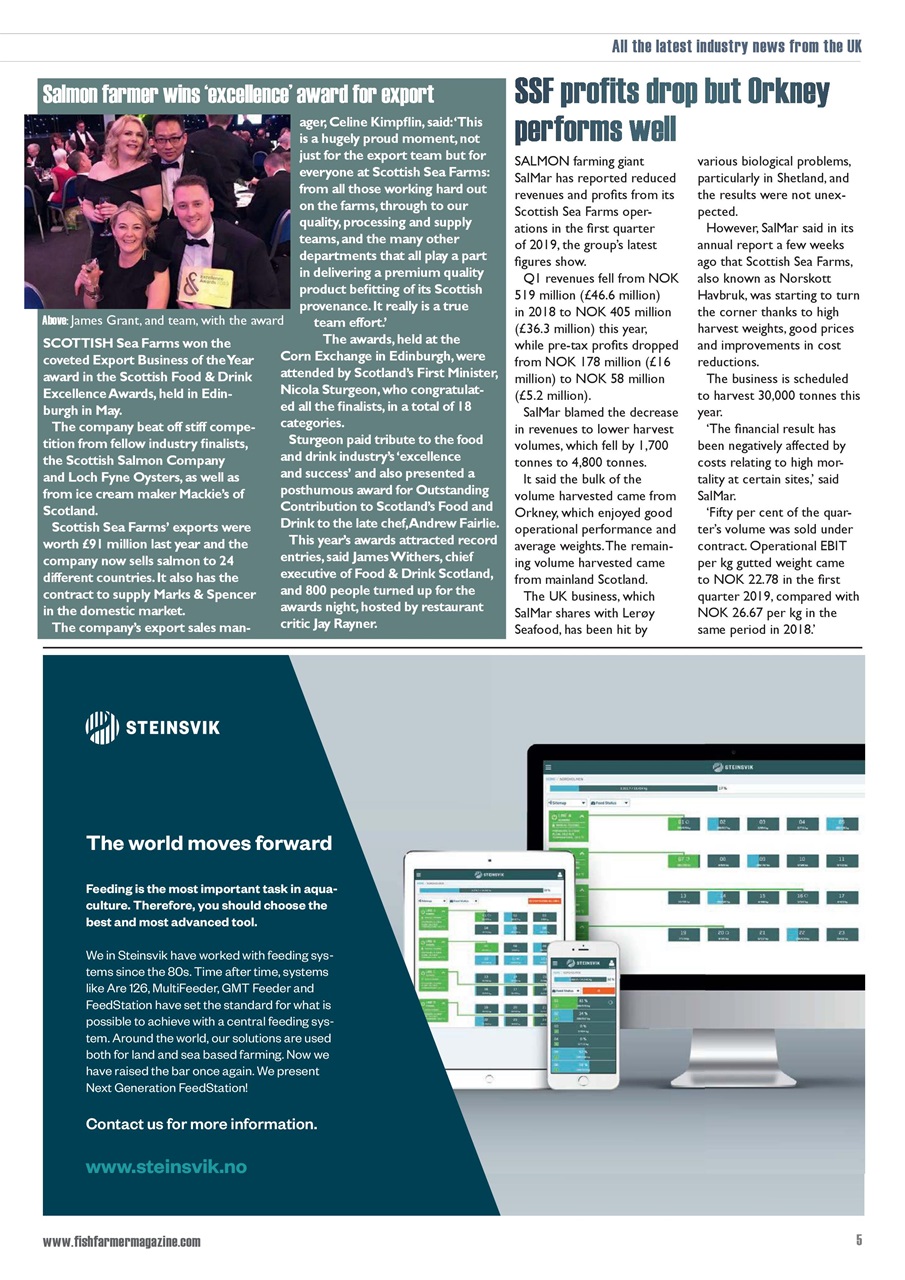 Fish Farmer Magazine Preview Pages