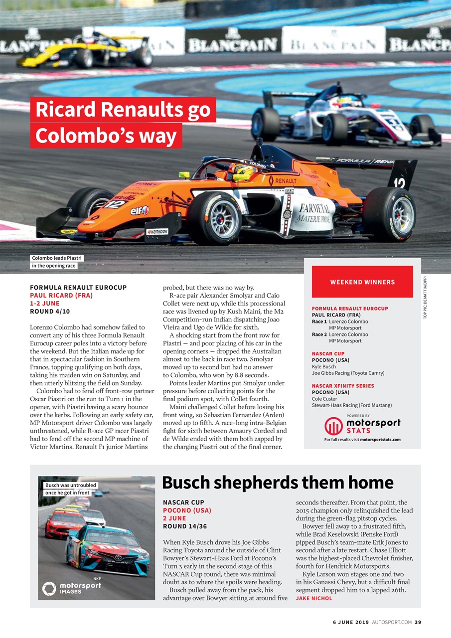 Autosport Preview Pages