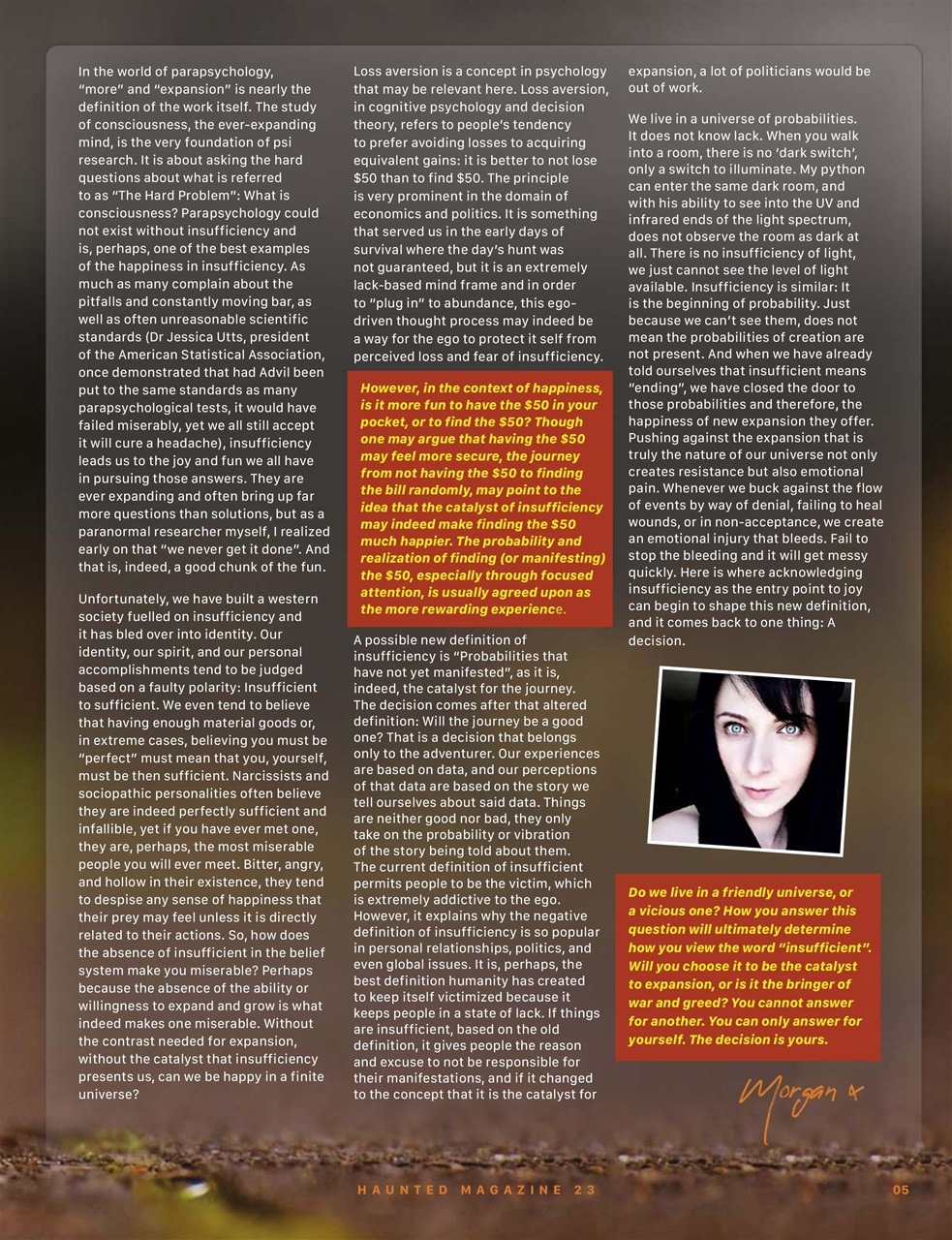 Haunted Magazine Preview Pages