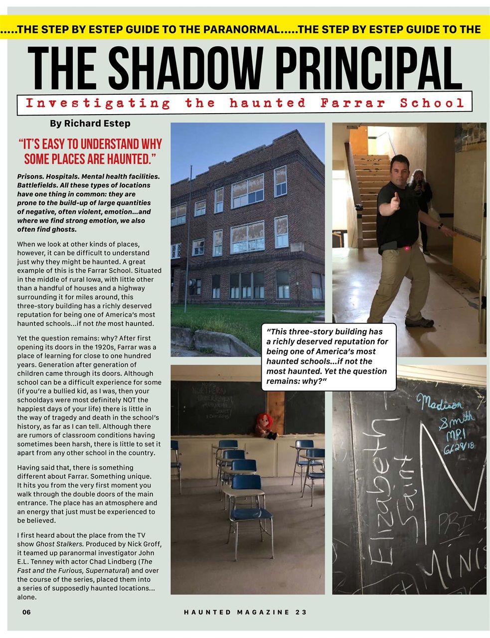 Haunted Magazine Preview Pages