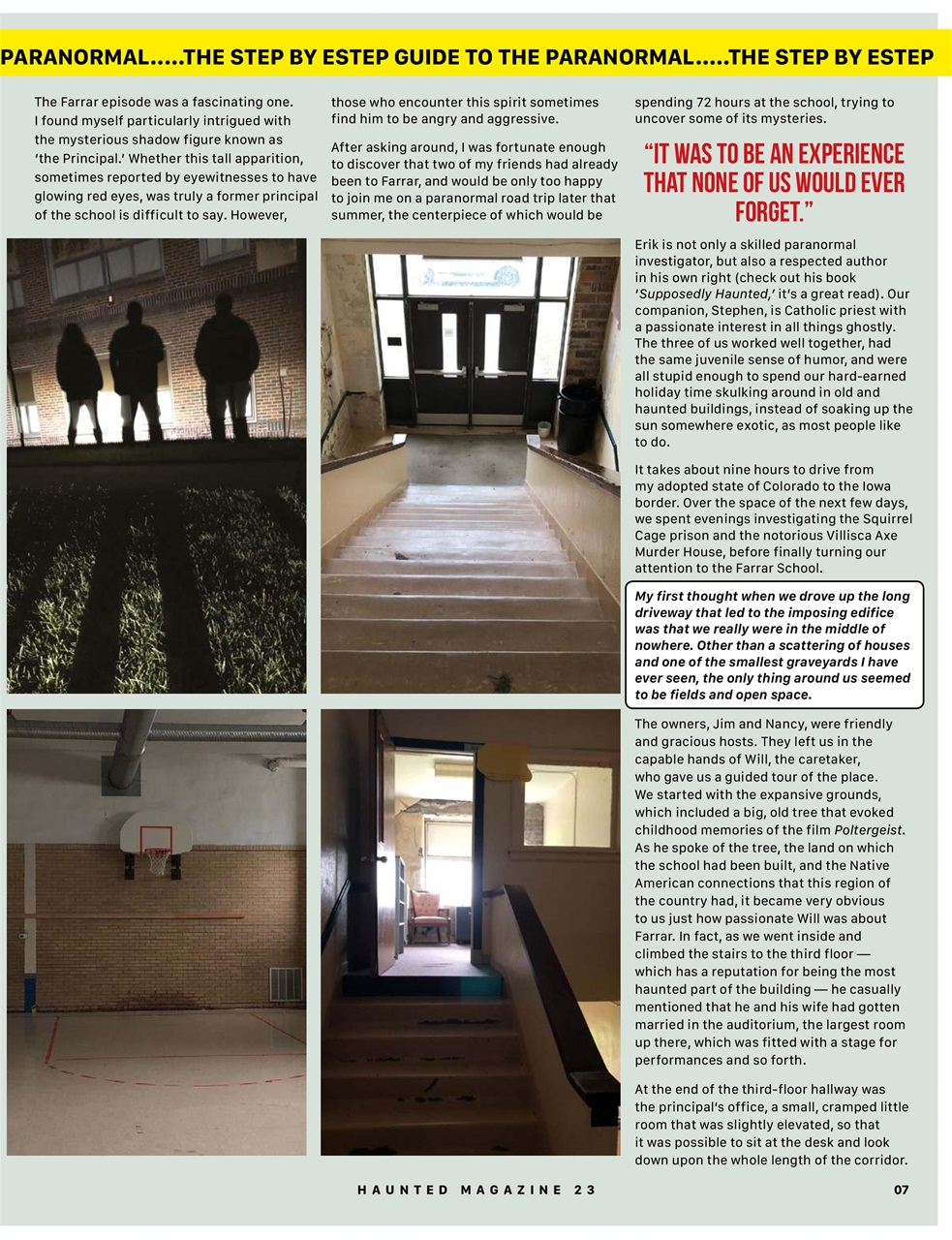 Haunted Magazine Preview Pages
