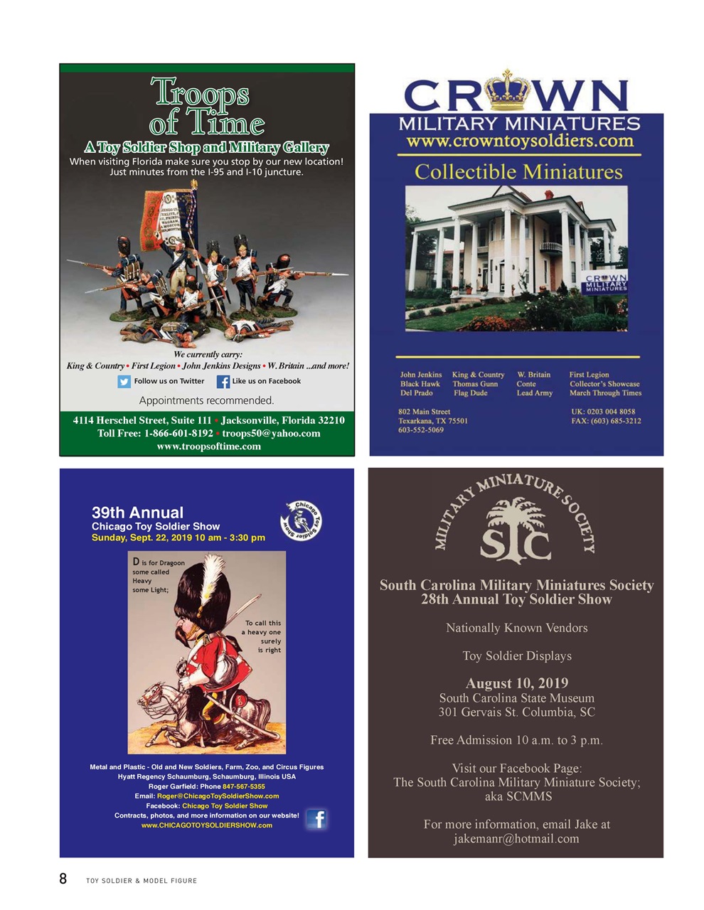 Toy Soldier & Model Figure Preview Pages