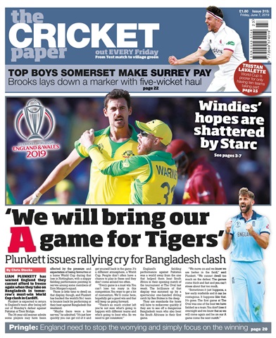 The Cricket Paper issue 7th June 2019